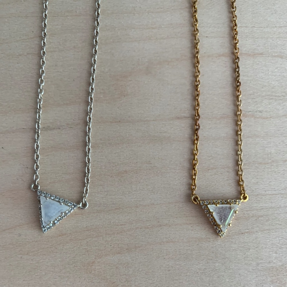 Pair of Triangle Necklaces